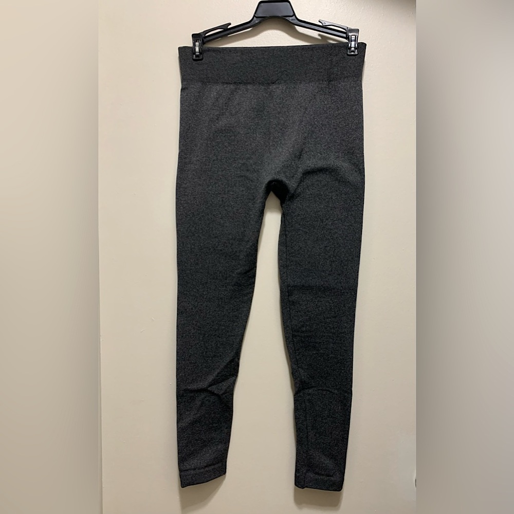 Grey Fleece-Lined Leggings